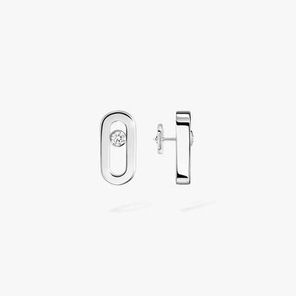 [ElanLuxe Jewelry]Move Uno Diamond Stud Earrings
