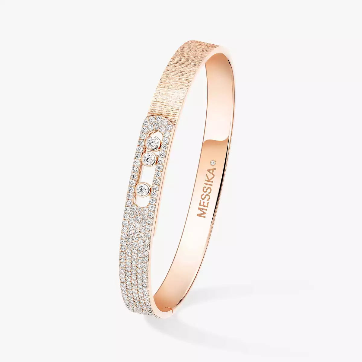 [ElanLuxe Jewelry]Move Noa Cisel half pav bangle