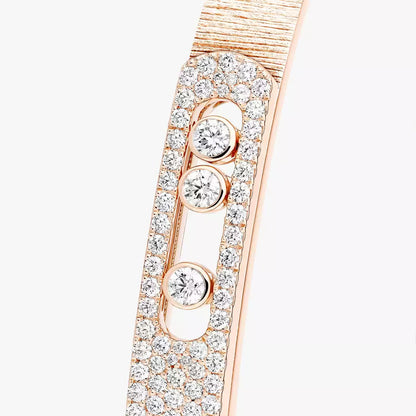 [ElanLuxe Jewelry]Move Noa Cisel half pav bangle