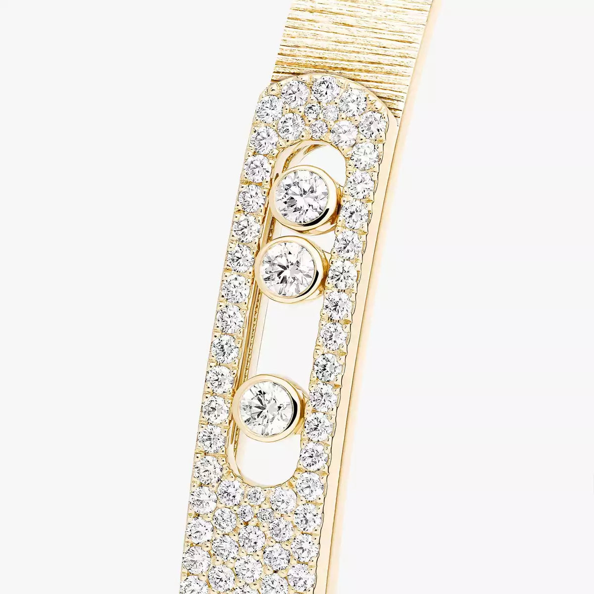 [ElanLuxe Jewelry]Move Noa Cisel half pav bangle