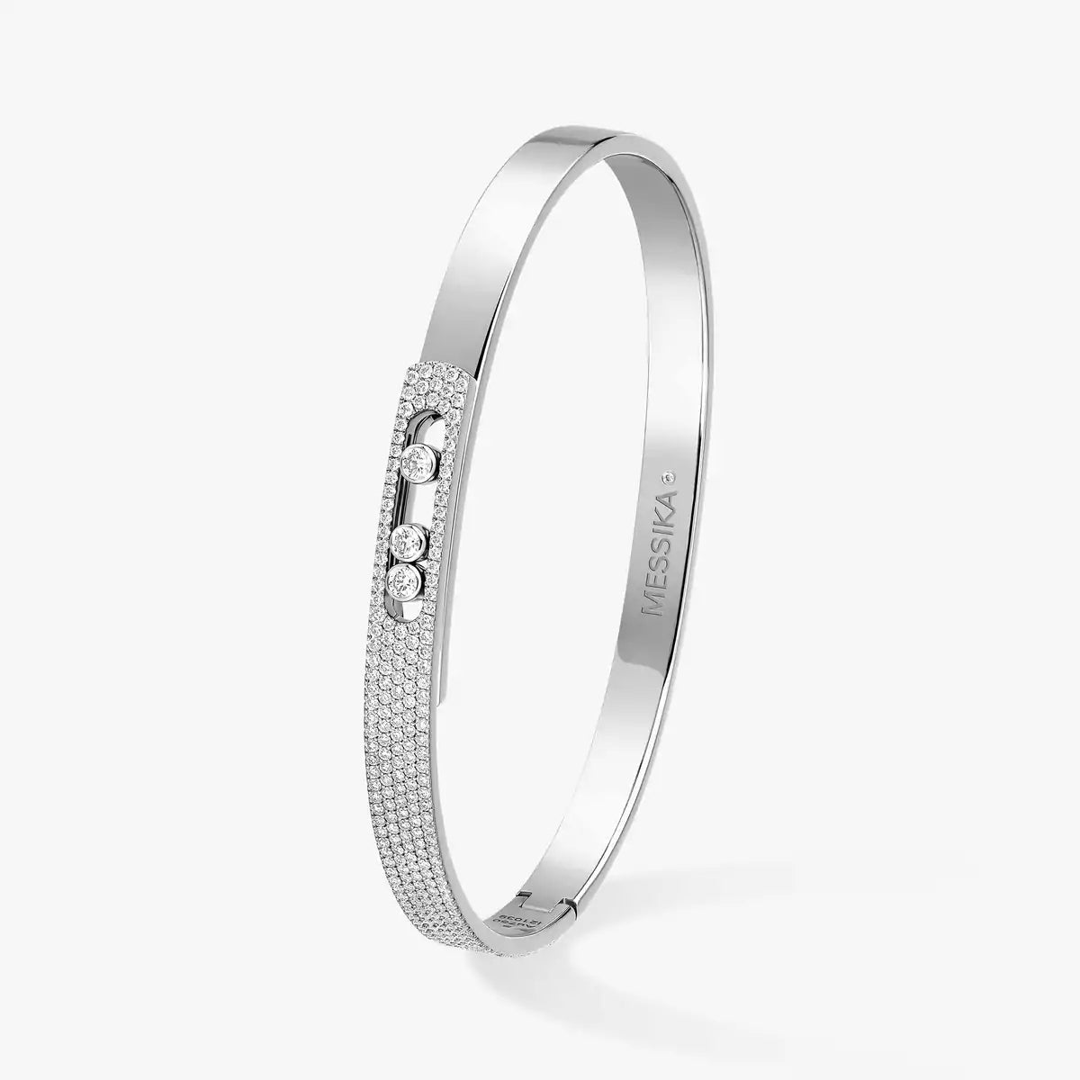 [ElanLuxe Jewelry]Move Noa Rose Gold Pav Diamond Bangle Bracelet