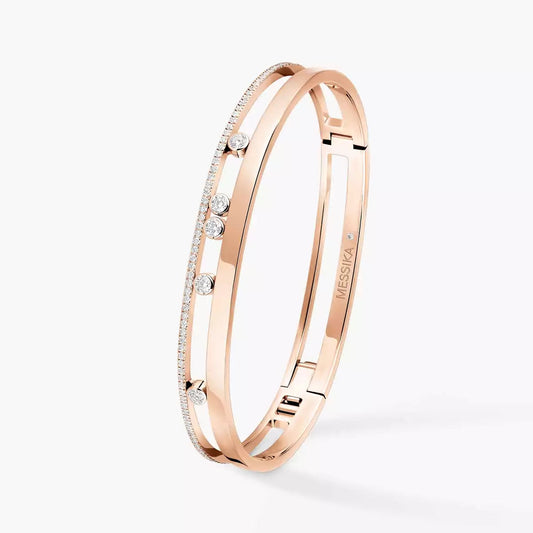 [ElanLuxe Jewelry]Move Romane Diamond Bangle Bracelet