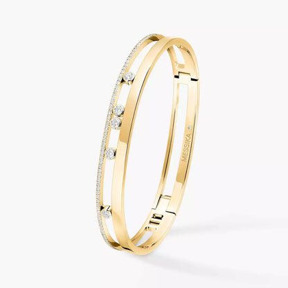 [ElanLuxe Jewelry]Move Romane Diamond Bangle Bracelet