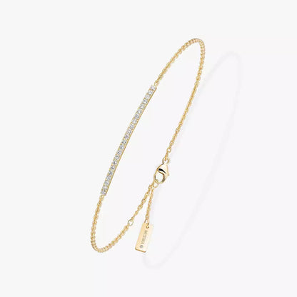 [ElanLuxe Jewelry]Diamond Thin Bangle 0.15ct My Twin Toi & Moi