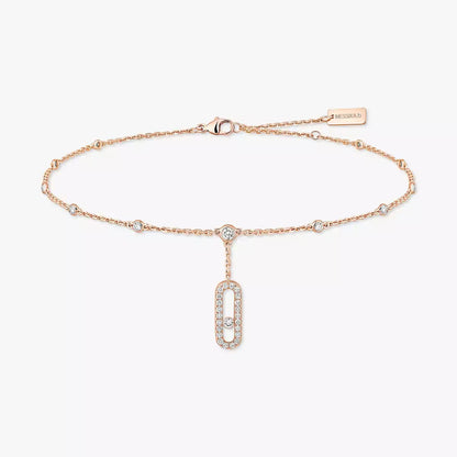 [ElanLuxe Jewelry] Move Uno pav ankle bracelet