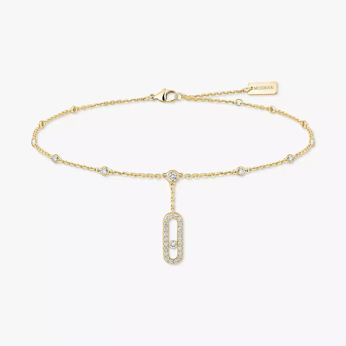 [ElanLuxe Jewelry] Move Uno pav ankle bracelet