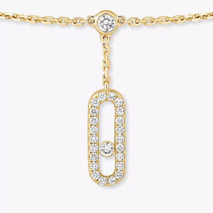 [ElanLuxe Jewelry] Move Uno pav ankle bracelet