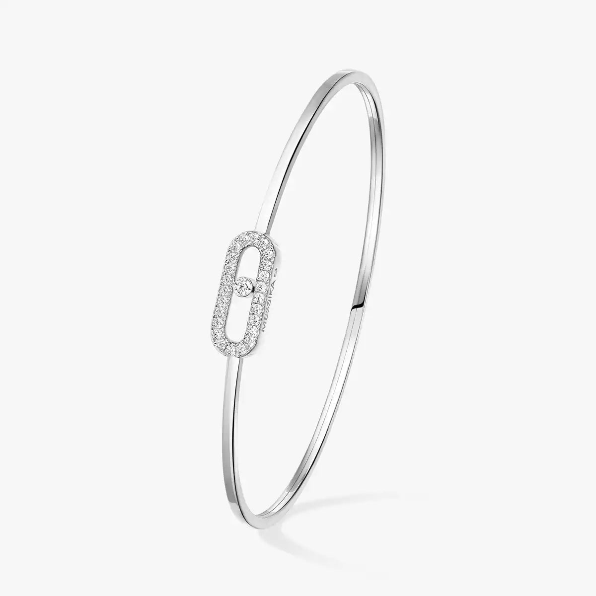 [ElanLuxe Jewelry]Move Uno pav flex bangle medium