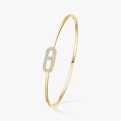 [ElanLuxe Jewelry]Move Uno pav flex bangle medium