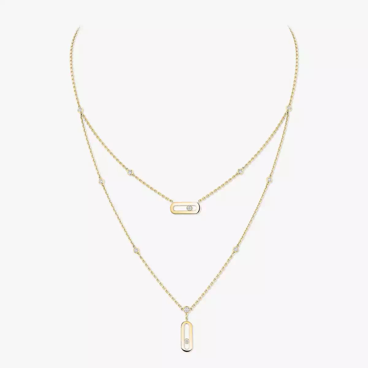 [ElanLuxe Jewelry] Move Uno Diamond Necklace