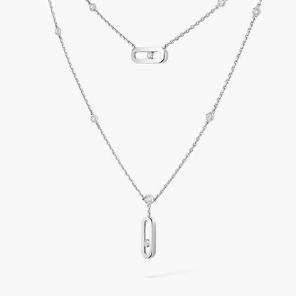[ElanLuxe Jewelry] Move Uno Diamond Necklace
