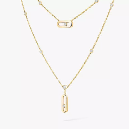 [ElanLuxe Jewelry] Move Uno Diamond Necklace