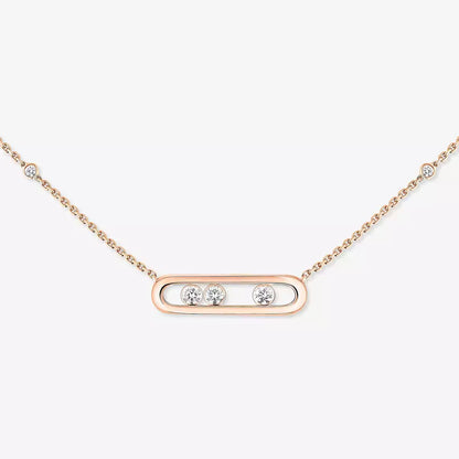 [ElanLuxe Jewelry] Baby Move Gold Diamond Necklace