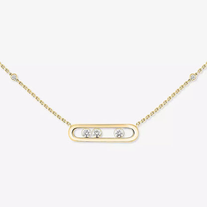 [ElanLuxe Jewelry] Baby Move Gold Diamond Necklace