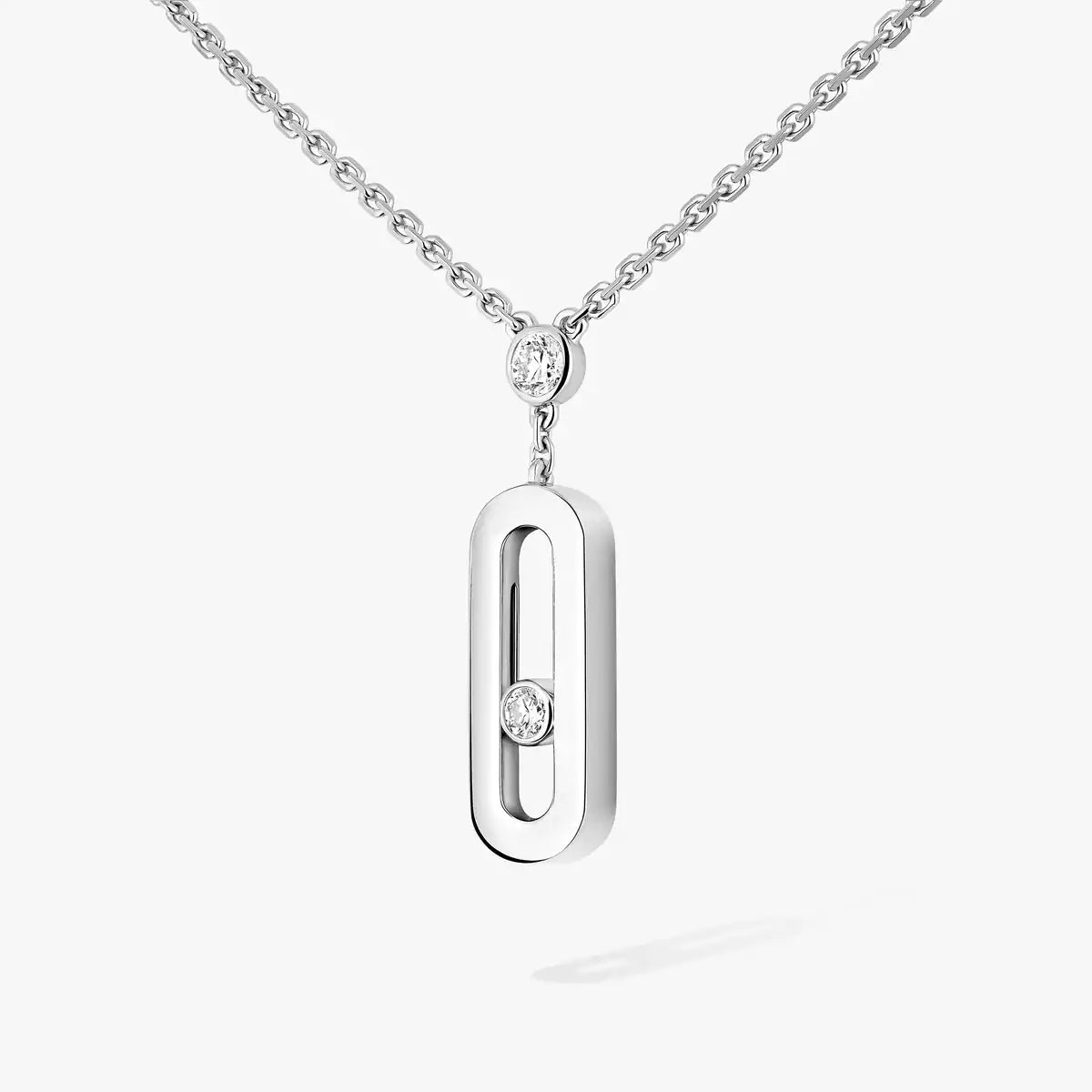[ElanLuxe Jewelry] Move Uno Gold Diamond Long Necklace