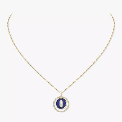 [ElanLuxe Jewelry]Lucky Move Diamond Necklace in Rose Gold and White Mother-of-Pearl