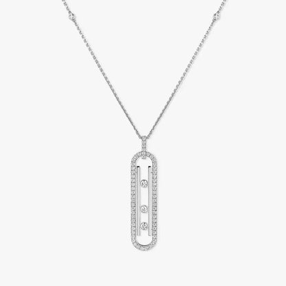 [ElanLuxe Jewelry]Diamond Necklace Move 10Th