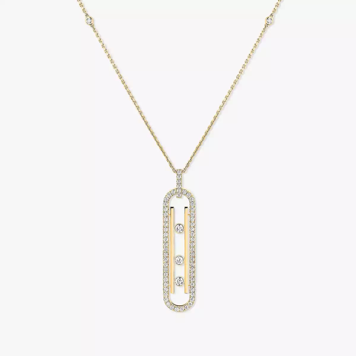 [ElanLuxe Jewelry]Diamond Necklace Move 10Th