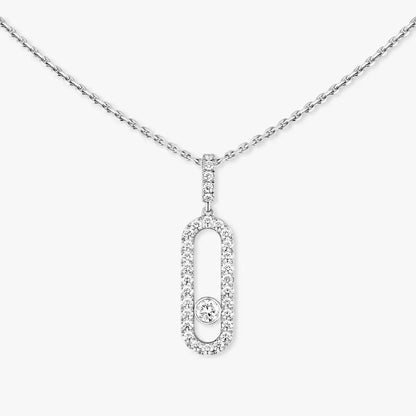 [ElanLuxe Jewelry]Move Uno Diamond Necklace in Rose Gold