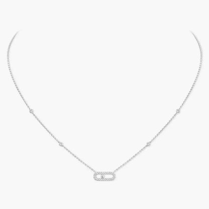 [ElanLuxe Jewelry]Diamond Necklace Move Uno