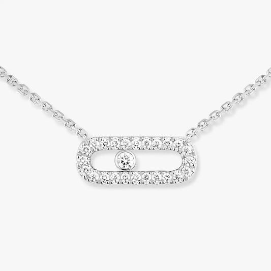 [ElanLuxe Jewelry]Diamond Necklace Move Uno