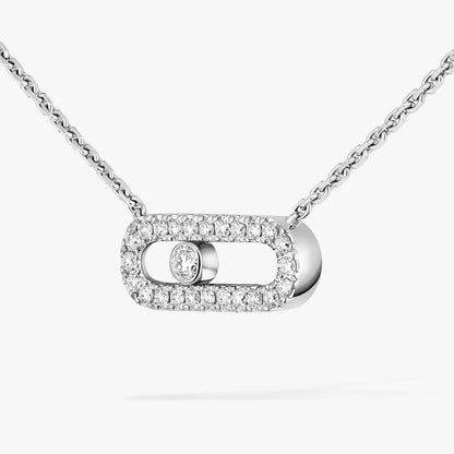 [ElanLuxe Jewelry]Diamond Necklace Move Uno