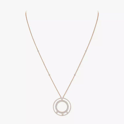 [ElanLuxe Jewelry]Move Romane Long Pave_-Set Diamond Necklace