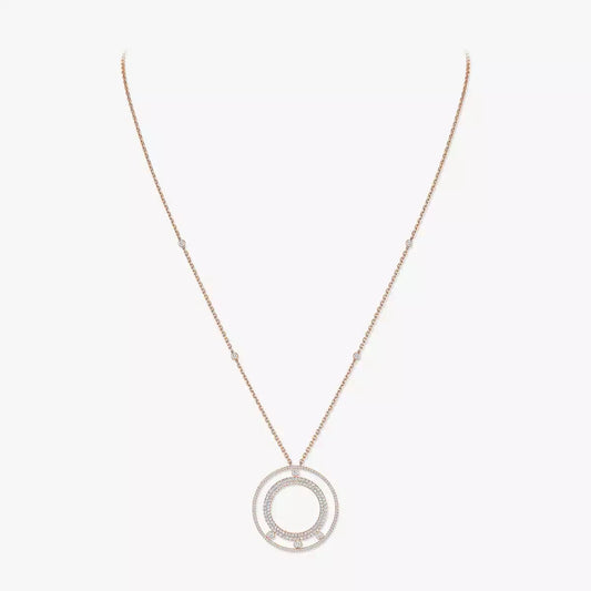 [ElanLuxe Jewelry]Move Romane Long Pave_-Set Diamond Necklace