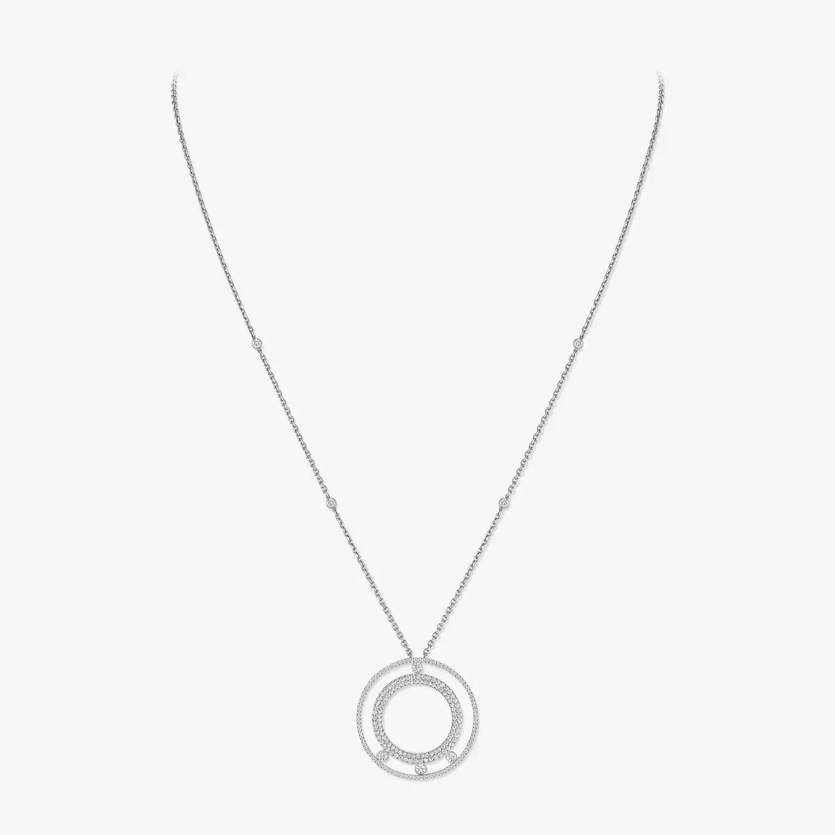 [ElanLuxe Jewelry]Move Romane Long Pave_-Set Diamond Necklace