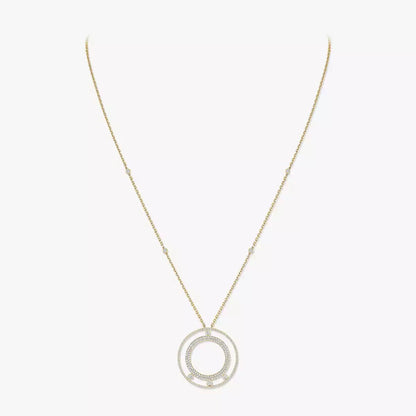 [ElanLuxe Jewelry]Move Romane Long Pave_-Set Diamond Necklace