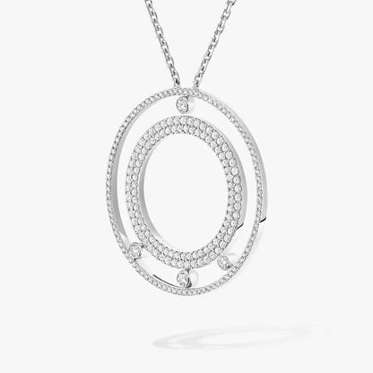 [ElanLuxe Jewelry]Move Romane Long Pave_-Set Diamond Necklace