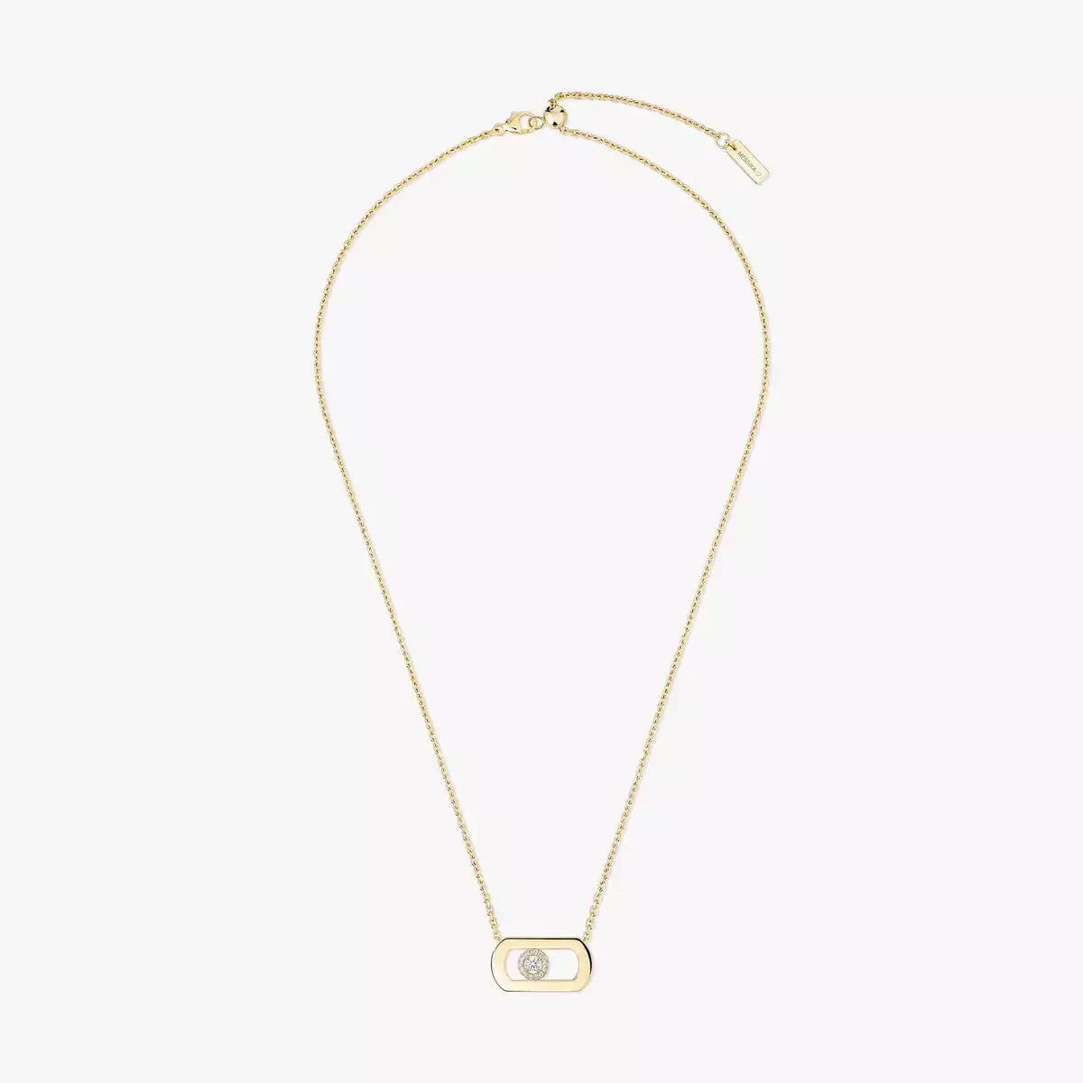 [ElanLuxe Jewelry]So Move Diamond Necklace in Gold