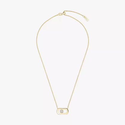 [ElanLuxe Jewelry]So Move Diamond Necklace in Gold