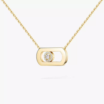 [ElanLuxe Jewelry]So Move Diamond Necklace in Gold