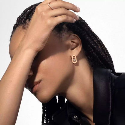 [ElanLuxe Jewelry]So Move Diamond Earrings in Yellow Gold