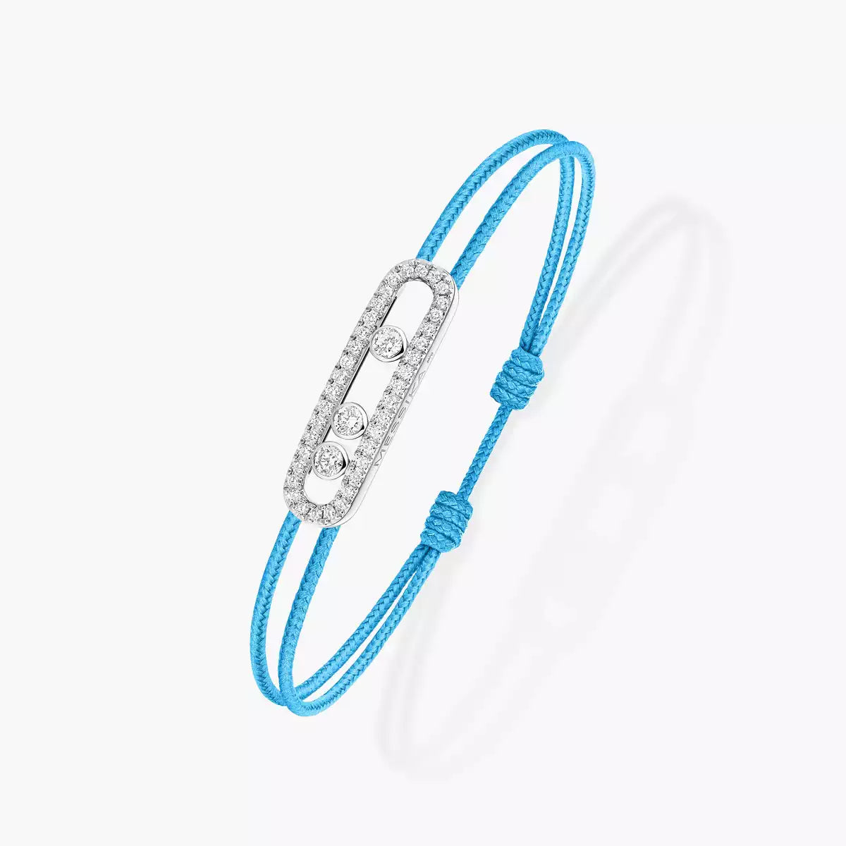 [ElanLuxe Jewelry]Messika Care(s) pink cord pav bracelet