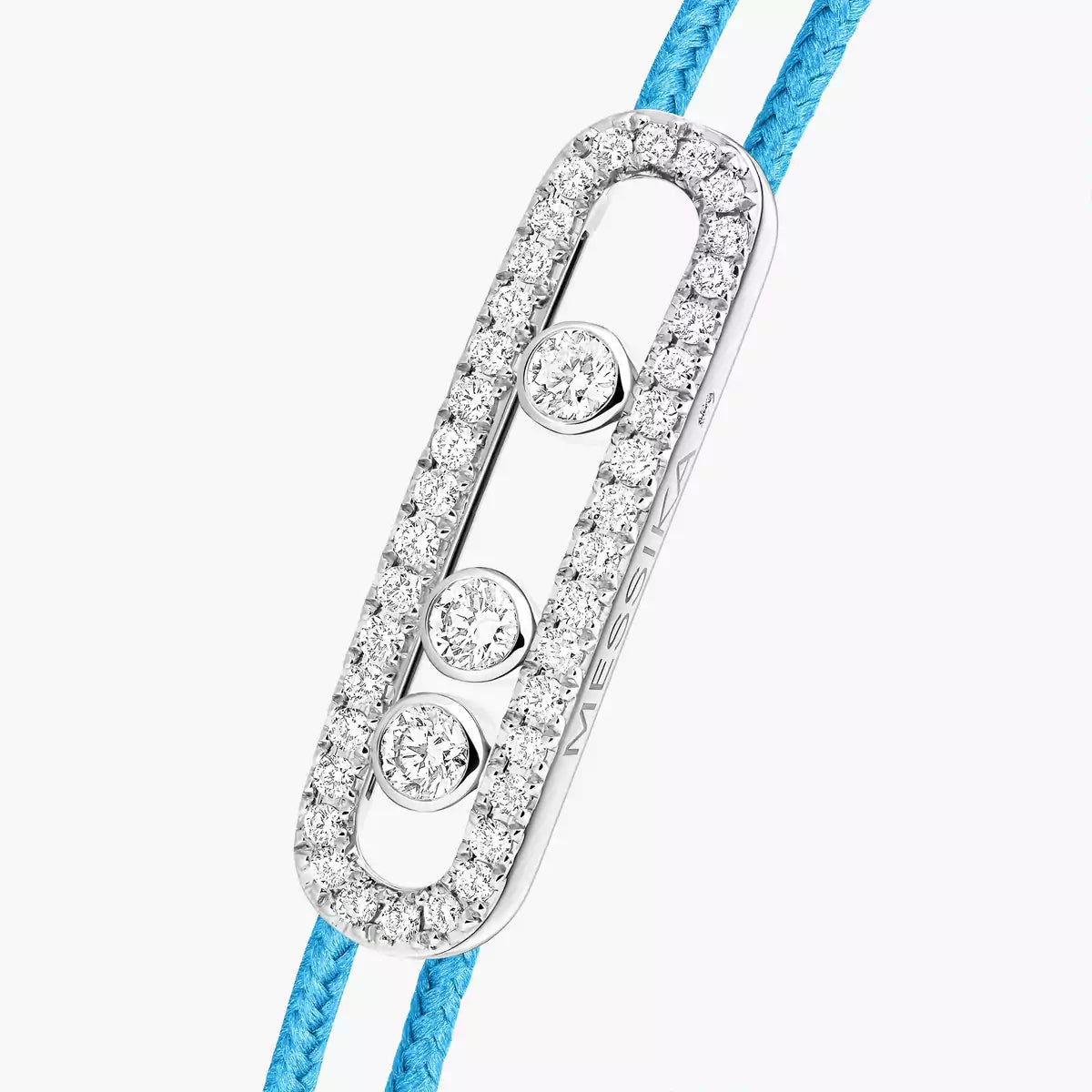 [ElanLuxe Jewelry]Messika Care(s) pink cord pav bracelet