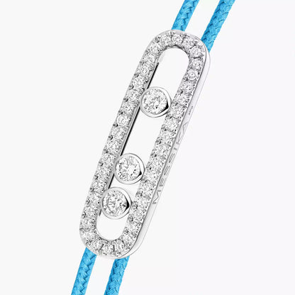 [ElanLuxe Jewelry]Messika Care(s) pink cord pav bracelet