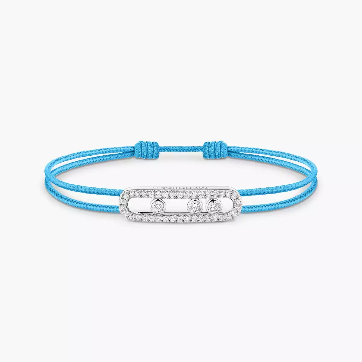 [ElanLuxe Jewelry]Messika Care(s) pink cord pav bracelet