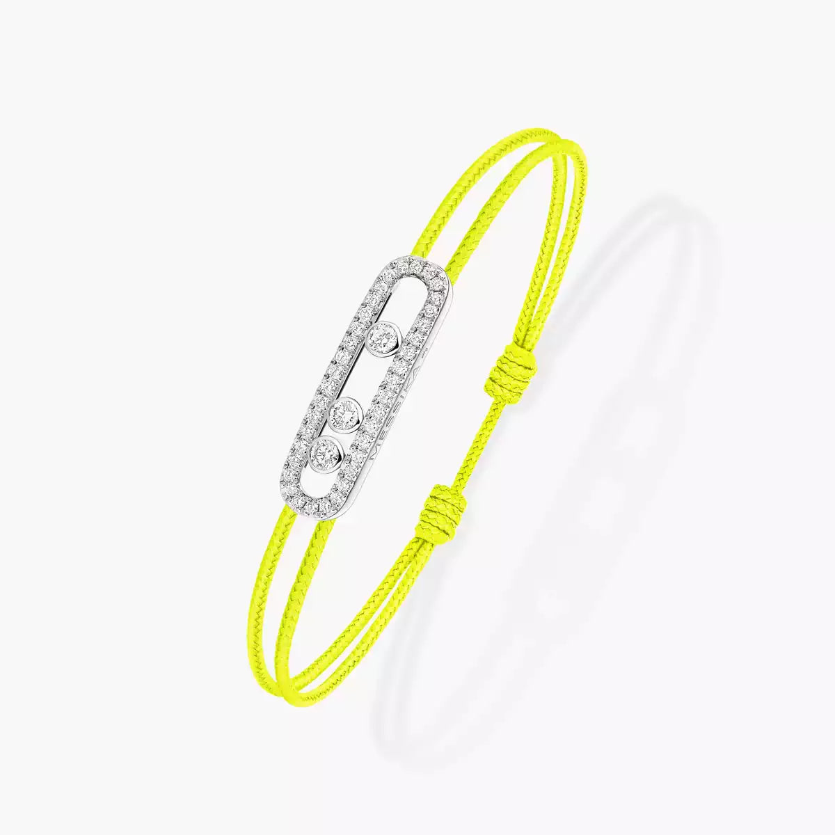 [ElanLuxe Jewelry]Messika Care(s) pink cord pav bracelet