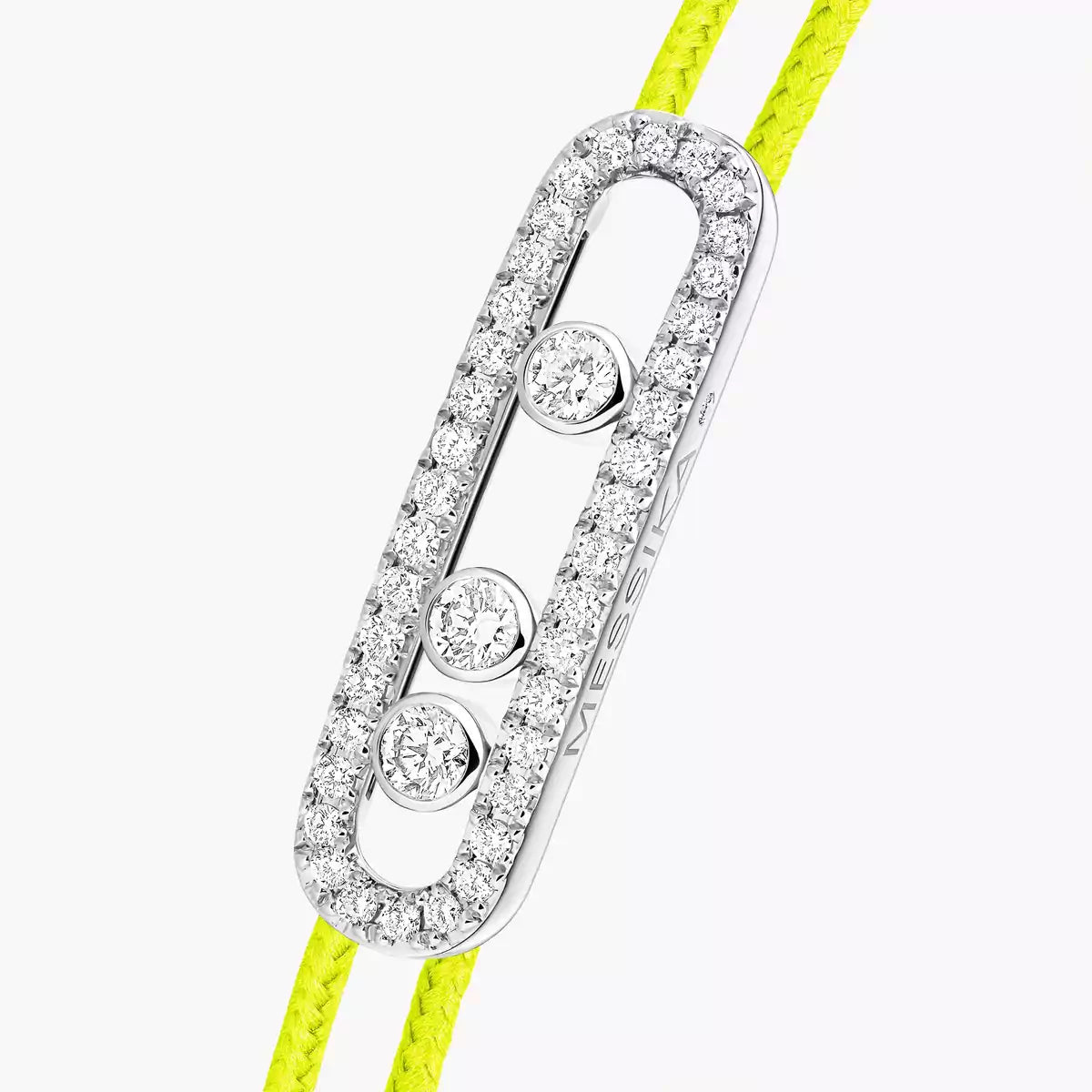 [ElanLuxe Jewelry]Messika Care(s) pink cord pav bracelet