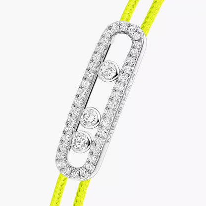 [ElanLuxe Jewelry]Messika Care(s) pink cord pav bracelet