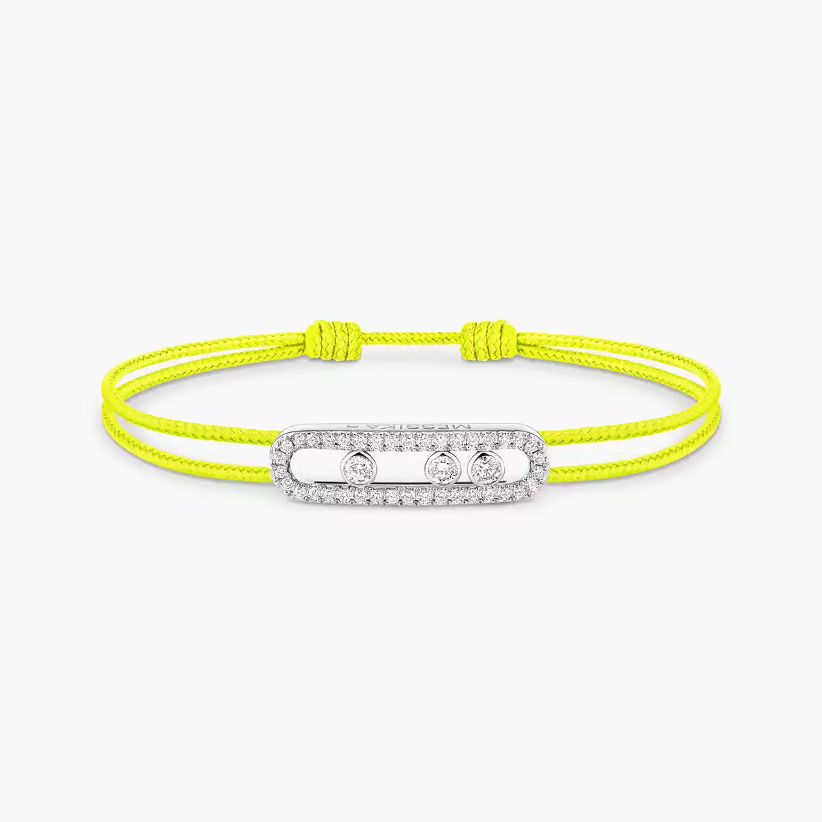 [ElanLuxe Jewelry]Messika Care(s) pink cord pav bracelet