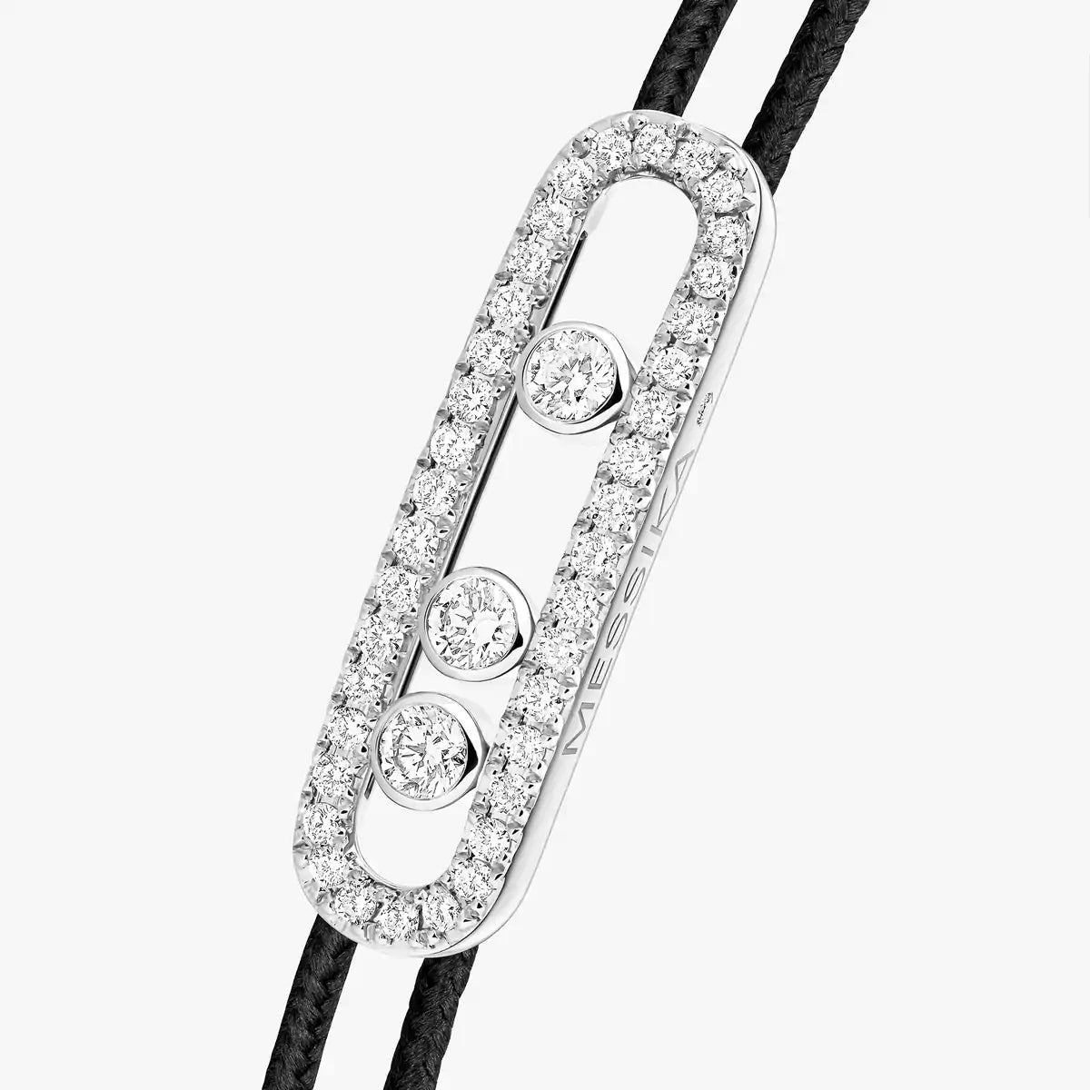 [ElanLuxe Jewelry]Messika Care(s) pink cord pav bracelet