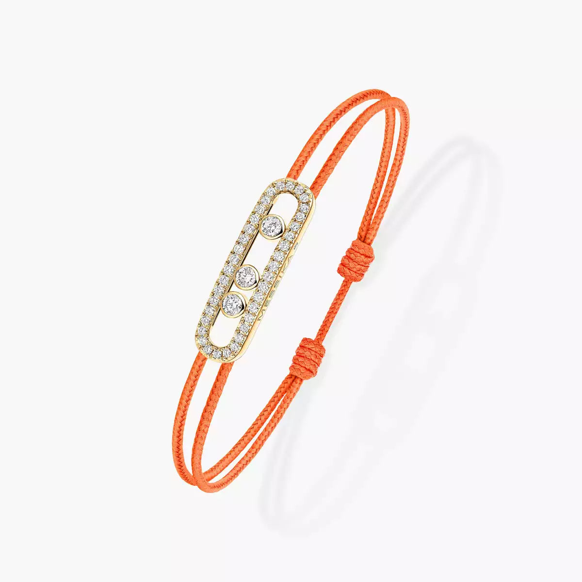 [ElanLuxe Jewelry]Messika Care(s) pink cord pav bracelet