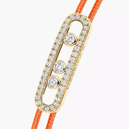 [ElanLuxe Jewelry]Messika Care(s) pink cord pav bracelet