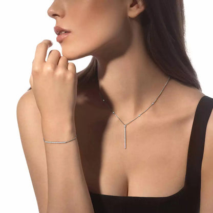 [ElanLuxe Jewelry]Diamond Thin Bangle 0.15ct My Twin Toi & Moi