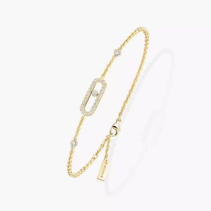 [ElanLuxe Jewelry]Move Uno Diamond Bracelet