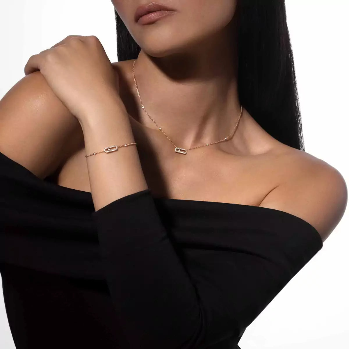 [ElanLuxe Jewelry]Move Uno Diamond Bracelet
