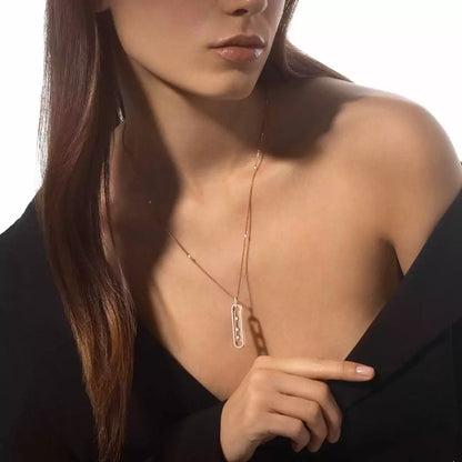 [ElanLuxe Jewelry]Diamond Necklace Move 10Th